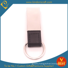 High Quality Wholesale Metal Attachment Leather Key Ring for Activity or Brand Publicity